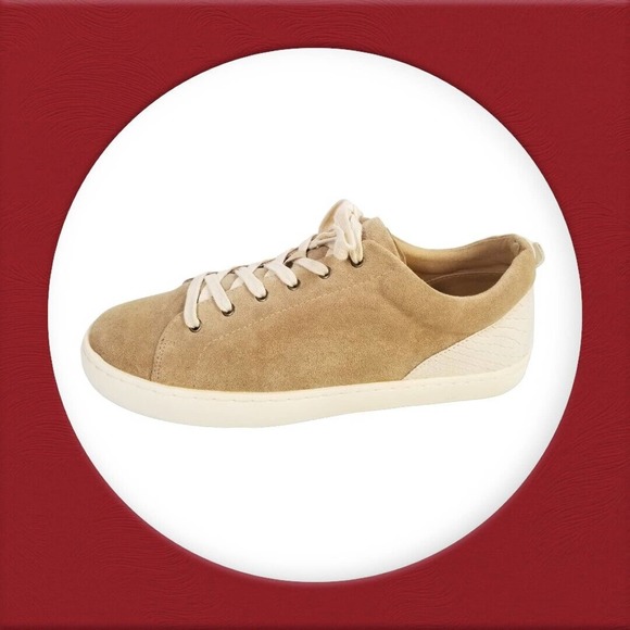 White Raven Sneakers Lace Up‎ Brown Leather Shoes Women's Size 10 - Picture 4 of 16